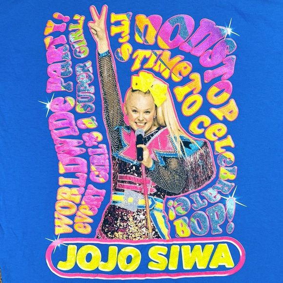 Nickelodeon JoJo Siwa D.R.E.A.M. Tour 2022 Official Merch Crew Neck Tee - Medium - Picture 2 of 6